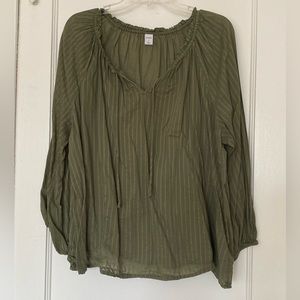 Long Sleeve Peasant Top